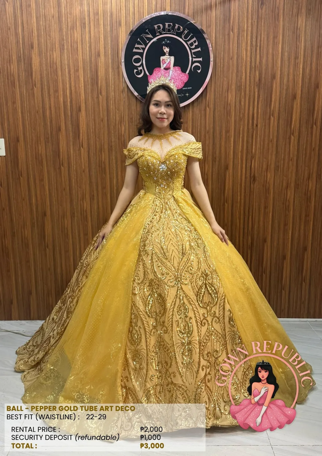 Ball Gowns: Yellow / Gold 310